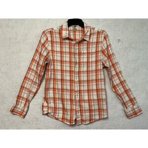 True Craft Shirt Women/ JR Large Plaid Button Down Long Sleeve Casual Top